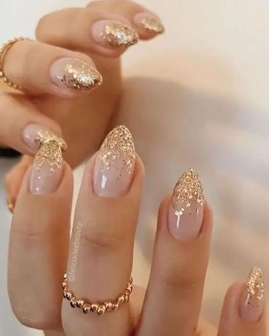 Sheer Gold Shimmer Overlay