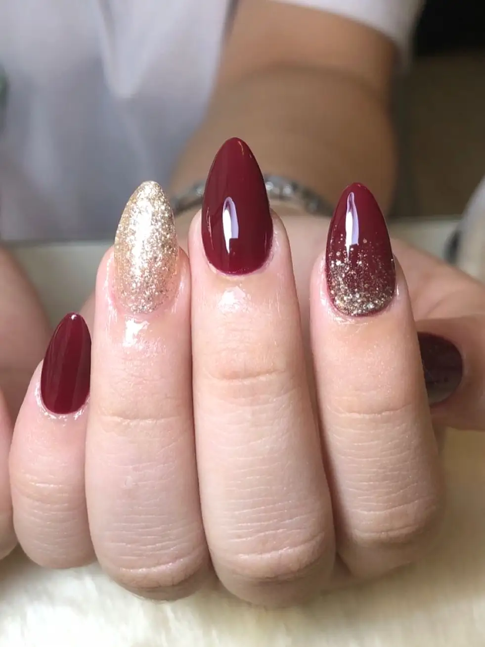 Classic Red with Gold Accent