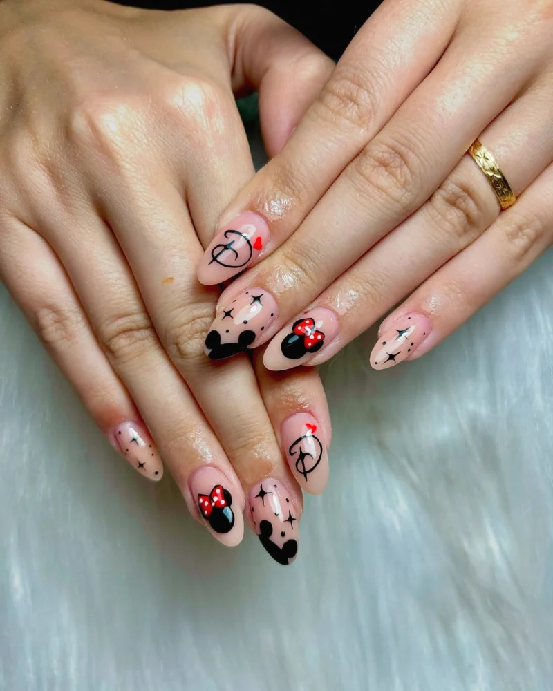Mickey Ears French Tips