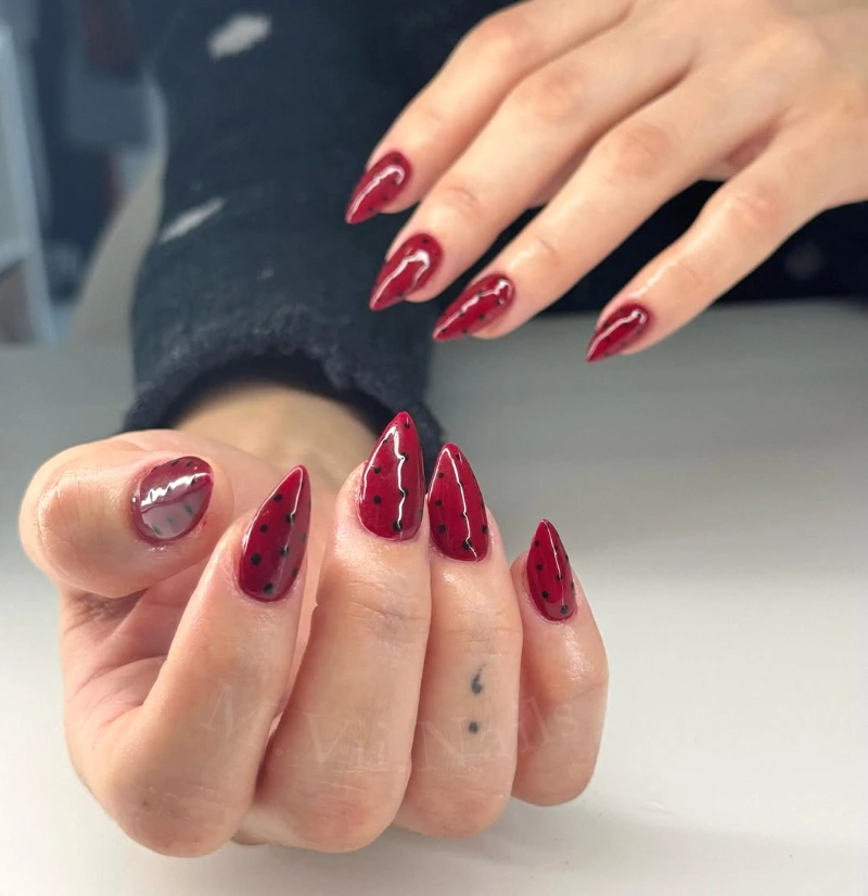 Red and Black Polka Dots